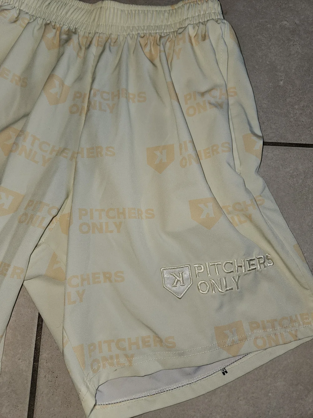 Yellow Athletic Shorts for Men